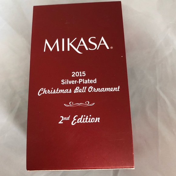 Milkasa 2015 silver plated Christmas bell ornament - Picture 2 of 4